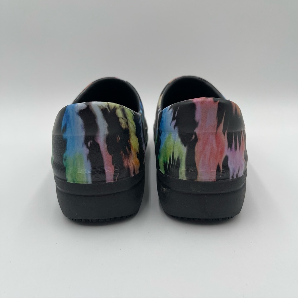 Crocs Neria Pro II Slip On Work Nurse Clogs Shoes Black Tie Dye Womens Size 7 - Picture 3 of 12